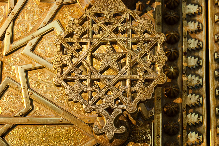  Detail of the roayal palace door   Dar el Makhzen   Fez   Morocco